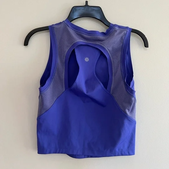 Athleta Advantage Zip Up Tank in Lazurite Blue Purple, size S - Picture 4 of 8